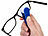 PEARL 4er-Set Brillen-Putz-Zangen mit fusselfreien Mikrofaser-Pads PEARL Brillenputzer