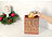 infactory 24er-Set Kraftpapier-Geschenktüten m. weihnachtlichem Motiv, 23x18x8cm infactory Geschenktüten mit Weihnachts-Motiv aus Kraftpapier