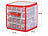 infactory 3er Set Aufbewahrungsbox für 64 Christbaumkugeln bis 6 cm, Tragegriffe infactory Aufbewahrungsboxen für Christbaumkugeln