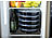 Rosenstein & Söhne 100er-Set Lebensmittel-Boxen mit 3 Fächern und Deckeln, 900 ml, rund Rosenstein & Söhne Lunchbox-Sets