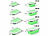 Rosenstein & Söhne 16er-Set zusammenklappbare Silikon-Aufbewahrungsbehälter mit Deckeln Rosenstein & Söhne Zusammenklappbare Silikon-Aufbewahrungsbehälter mit Deckeln
