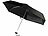 PEARL Mini-Taschenschirm mit Aluminium-Gestänge und UV-Schutz 50, schwarz PEARL Mini-Regenschirme