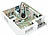 PEARL 4er-Set 2in1-Ultraschall-Mini-Schädlingsvertreiber mit Nachtlicht PEARL