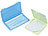 PEARL 4er-Set Masken-Aufbewahrungs-Etuis, staubdicht und hygienisch, bunt PEARL Aufbewahrungs-Etuis für Mund-Nasen-Masken