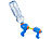 PEARL 2er-Set Wasserpistolen mit PET-Flaschen-Anschluss und 2 PET-Flaschen PEARL Wasserpistolen mit PET-Flaschen-Anschlüssen