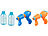 PEARL 2er-Set Wasserpistolen mit PET-Flaschen-Anschluss und 2 PET-Flaschen PEARL Wasserpistolen mit PET-Flaschen-Anschlüssen