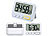 PEARL Digitaler Küchentimer mit Ton-, LED- und Vibrationsalarm und Uhrzeit PEARL Timer mit Licht- und Vibrations-Alarm