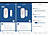 VisorTech 4er-Set 2in1-WLAN-Tür- & Fensteralarm, Sirene, App und Sprachsteuerung VisorTech WLAN-Tür & Fensteralarme mit Sirene
