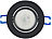 Luminea 3er-Set Alu-Einbaustrahler-Rahmen, schwarz, inkl. WLAN-LED-Spots Luminea Lampen-Einbaufassungen