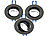 Luminea 3er-Set Alu-Einbaustrahler-Rahmen, Abstrahlwinkel einstellbar, schwarz Luminea