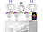 Luminea 3er-Set LED-Spots GU10 mit Alu-Einbaurahmen, RGB-CCT, 4,8W, für ZigBee Luminea Lampen-Einbaufassungen