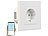 Luminea Home Control WLAN-Unterputz-Steckdose mit Stromverbrauch-Messung, App, 3.680 W Luminea Home Control WLAN-Unterputz-Steckdosen mit Strom-Messfunktion