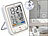 infactory Digitale Badezimmer- und Duschuhr mit Thermo-/Hygrometer, IP65 infactory