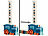 Playtastic Domino-Zug Spielzeug-Set mit 80 farbigen Domino-Steinen, Licht und Ton Playtastic