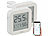 infactory 2er-Set Mini-Thermo-/Hygrometer, Komfort-Anzeige, LCD, Bluetooth, App infactory Mini-Thermo- und Hygrometer mit Komfort-Anzeige und App