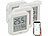 infactory 4er-Set Mini-Thermo-/Hygrometer, Komfort-Anzeige, LCD, Bluetooth, App infactory Mini-Thermo- und Hygrometer mit Komfort-Anzeige und App