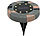 Lunartec 4er-Set Solar-Akku-Bodenleuchten mit 8 LEDs, warmweiß, IP44 Lunartec