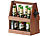 Cucina di Modena Kiefernholz-Flaschenträger für 6 Flaschen, Versandrückläufer Cucina di Modena Flaschenträger mit Flaschenöffner