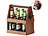 Cucina di Modena Kiefernholz-Flaschenträger für 6 Flaschen, eingebauter Flaschenöffner Cucina di Modena Flaschenträger mit Flaschenöffner