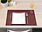 Rosenstein & Söhne 12er-Set abwaschbare PVC-Polyester-Tischsets, 45 x 30 cm Rosenstein & Söhne Tischmatten abwaschbar