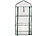 Royal Gardineer Folien-Gewächshaus, 3 Etagen, aufrollbare Tür, 59 x 126 x 39 cm, weiß Royal Gardineer Folien-Gewächshaus mit Etagen