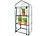 Royal Gardineer Folien-Gewächshaus, 3 Etagen, aufrollbare Tür, 59 x 126 x 39 cm, weiß Royal Gardineer Folien-Gewächshaus mit Etagen