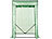 Royal Gardineer Tomaten-Folien-Gewächshaus, aufrollbare Tür, 100 x 50 x 150 cm, grün Royal Gardineer