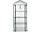 Royal Gardineer 2er-Set Folien-Gewächshäuser, 4 Etagen, Aufroll-Tür, 69x160x49cm, weiß Royal Gardineer