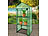 Royal Gardineer Folien-Gewächshaus, 4 Etagen, aufrollbare Tür, 69 x 160 x 49 cm, grün Royal Gardineer