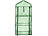 Royal Gardineer Folien-Gewächshaus, 3 Etagen, aufrollbare Tür, 59 x 126 x 39 cm, grün Royal Gardineer Folien-Gewächshäuser mit Etagen