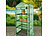Royal Gardineer 2er-Set Folien-Gewächshäuser, 3 Etagen, Aufroll-Tür, 59x126x39cm, grün Royal Gardineer