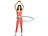 PEARL sports Hula-Hoop-Reifen, Schaumstoff-Mantel, befüllbar bis 6 kg, Ø 88 cm PEARL sports