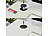 revolt Versenkbare Einbau-Tisch-Steckdose, 3-fach, 2x USB, Ø 100 mm, schwarz revolt Einbau-Steckdosenleisten mit USB-Lade-Buchsen