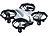 Simulus Mini-Quadrocopter, Fernbedienung, Sensoren, inkl. 2 zusätzlichen Akkus Simulus