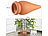 Royal Gardineer 3er-Set 2in1-Terracotta-Wasserspender für Topfpflanzen, je 330 ml Royal Gardineer