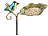 Royal Gardineer 2er Set Dekorative Vogeltränke aus Gusseisen, 3-teiliger Erdspieß Royal Gardineer Vogeltränken