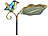 Royal Gardineer 2er Set Dekorative Vogeltränke aus Gusseisen, 3-teiliger Erdspieß Royal Gardineer