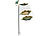 Royal Gardineer Dekorative Vogeltränke aus Gusseisen, 3-teiliger Erdspieß, bis 112 cm Royal Gardineer Vogeltränken