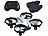 Simulus Mini-Quadrocopter, Fernbedienung, Sensoren, inkl. 2 zusätzlichen Akkus Simulus