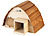 Royal Gardineer 2er-Set wetterfeste Igelhäuser mit Schindeldach aus Echtholz, Bausatz Royal Gardineer Igelhaus-Bausätze