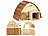 Royal Gardineer 2er-Set wetterfeste Igelhäuser mit Schindeldach aus Echtholz, Bausatz Royal Gardineer