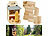Royal Gardineer Eichhörnchen-Futterhaus mit Maiskolbenhalter und Metalldach, Bausatz Royal Gardineer