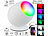 Luminea Home Control Smarte WLAN-Stimmungsleuchte, RGB-CCT-LEDs, 210 lm, 2,2 W, USB, weiß Luminea Home Control WLAN-USB-Stimmungsleuchten mit RGB + CCT-LEDs und App
