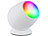 Luminea Home Control Smarte WLAN-Stimmungsleuchte, RGB-CCT-LEDs, 210 lm, 2,2 W, USB, weiß Luminea Home Control WLAN-USB-Stimmungsleuchten mit RGB + CCT-LEDs und App