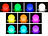 Luminea Home Control 2er-Set WLAN-Akku-Leuchtkugeln, RGBW-LEDs, App, 576 lm, IP54, Ø 30 cm Luminea Home Control WLAN-Akku-Leuchtkugeln RGBW