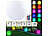 Lunartec Kabellose Akku-Leuchtkugel für innen und außen, Ø30 cm, IP54, RGBW-LED Lunartec