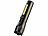 PEARL 2in1-Akku-LED-Taschenlampe mit COB-LED-Arbeitsleuchte, 230 lm, 3 W PEARL