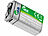 tka Köbele Akkutechnik 4er-Set Li-Ion-Akkus Typ 9-V-Block mit USB-C, 340 mAh, 3.060 mWh tka Köbele Akkutechnik Li-Ion-Akku Typ 9-V-Block, mit USB-Ladefunktion