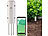 Luminea Home Control 4x ZigBee-Bewässerungscomputer + 1x Boden-Feuchte- & Temperatursensor Luminea Home Control ZigBee-Bewässerungscomputer mit Boden-Temperatur- & Feuchtigkeits-Sensor & App