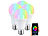 Luminea Home Control 4er-Set LED-Lampen E27, RGB-CCT, 9W, 806 Lumen, ZigBee-kompatibel Luminea Home Control E27-Lampen mit RGBW-LEDs, für ZigBee-kompatible Steuersysteme